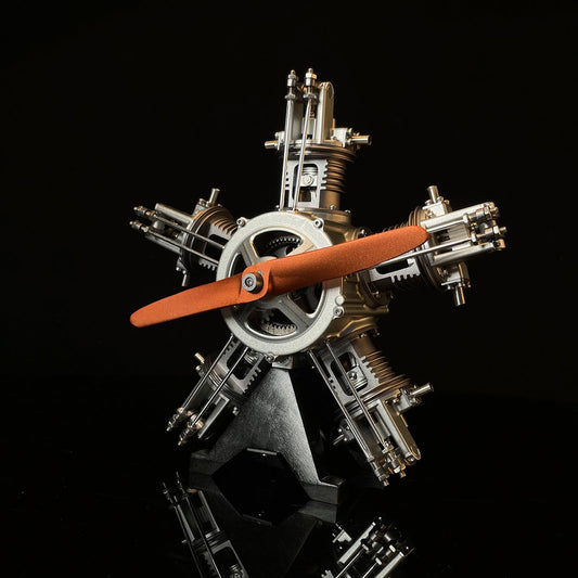 TECHING five-cylinder radial aircraft engine model kit