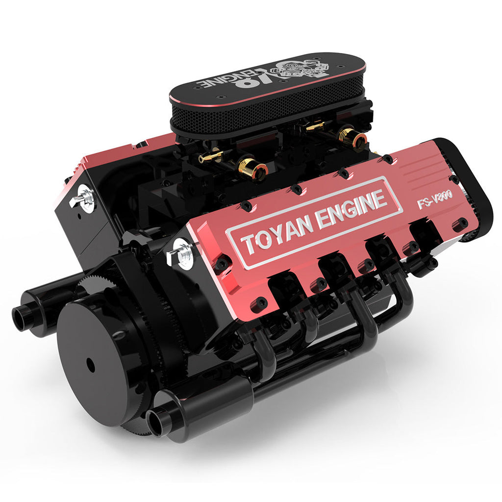 TOYAN FS-V800 V8 nitro engine display view