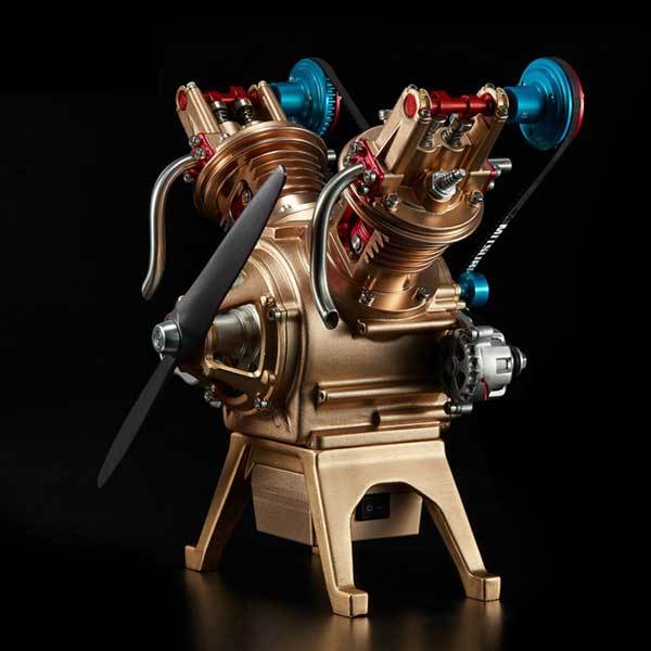 V-twin engine assembly kit alternate view