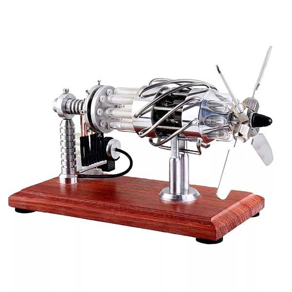 16-cylinder Stirling engine component view
