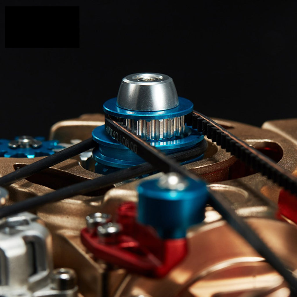 Single-cylinder engine assembly kit assembled view