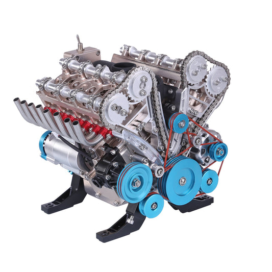 TECHING full metal V8 engine model kit