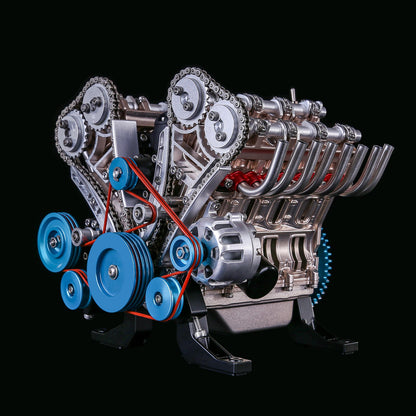 TECHING V8 engine model kit display view