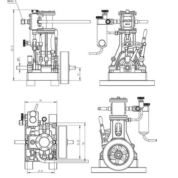 schematic of engine